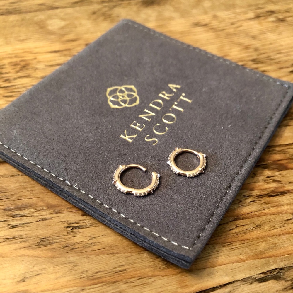 KS Jett Earring 14k Rose Gold/White Diamond